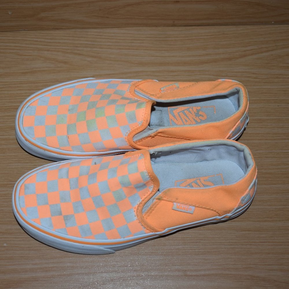 Vans Size 6.5 Woman's NEON Orange